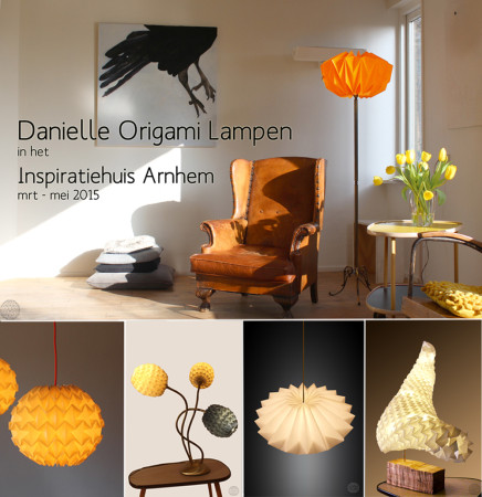 Geometrische lichtheid: Expositie Danielle Origami Lampen in het Inspiratiehuis Arnhem