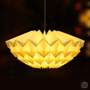 Zacht gele hanglamp discus S
